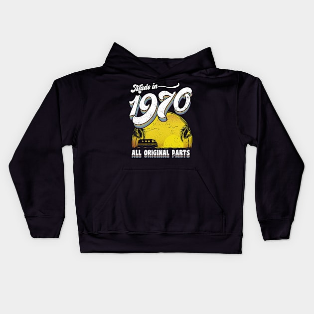 Made in 1970 All Original Parts Kids Hoodie by KsuAnn